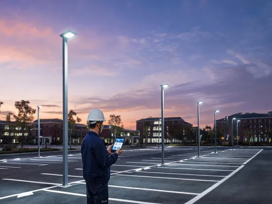 Outdoor area lighting controls commissioning